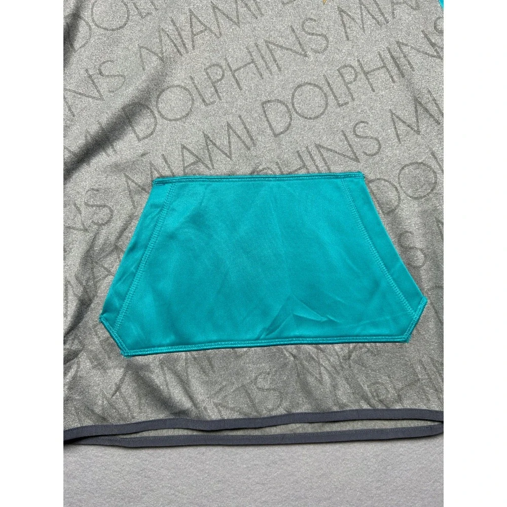 Nike Miami Dolphins Hoodie Polyester Gray Teal Medium Mens